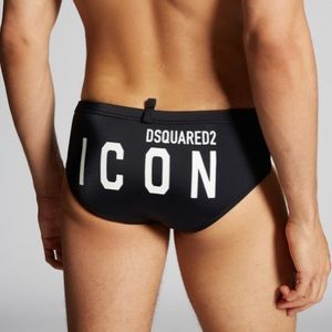 Dsquared ICON Black Swim Wear Size IT 46 US 30